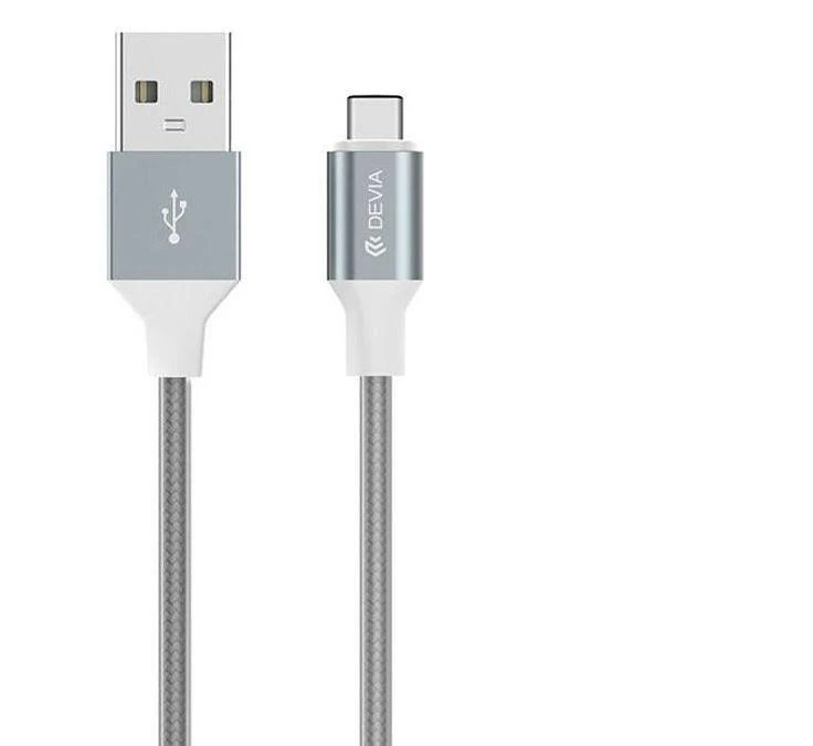 Pilkas Micro USB įkrovimo laidas Devia Pheez Series, 1 m