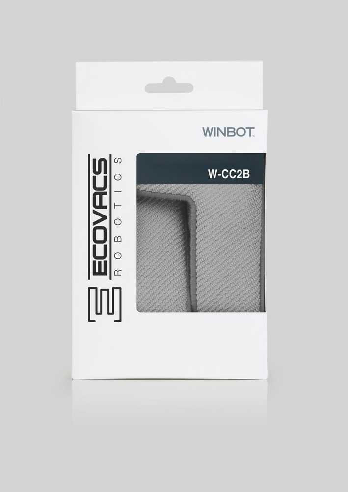 Chiffons De Nettoyage Originaux ECOVACS – 2 Pièces Pour Robot Lave-vitres WINBOT X (2020)