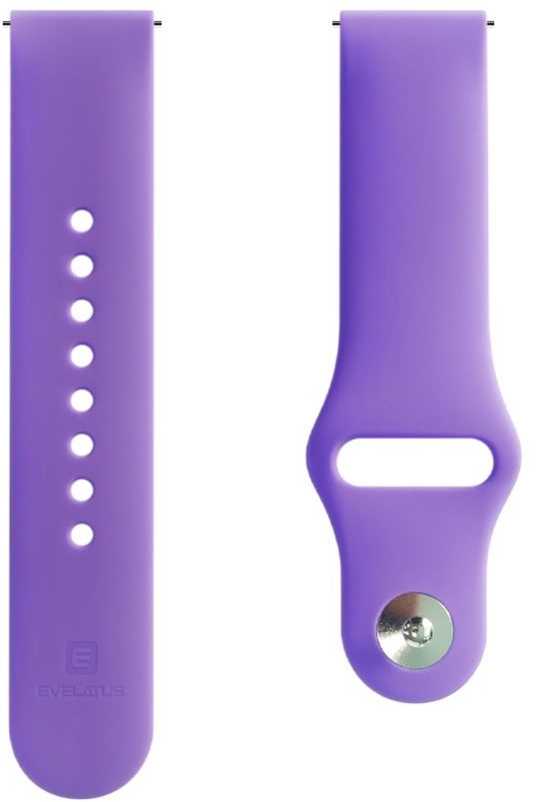 Evelatus Siksniņa Evelatus Evelatus laikrodžio 20 mm silikoninės kilpos laikrodžio dirželiai (130 mm M/L) tamsiai violetinė EVEAN20SLDP