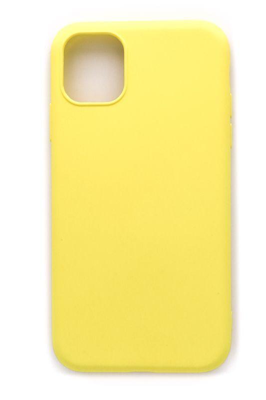Evelatus Apple iPhone 11 Pro Max Nano Silikoninis dėklas Soft Touch TPU Geltona