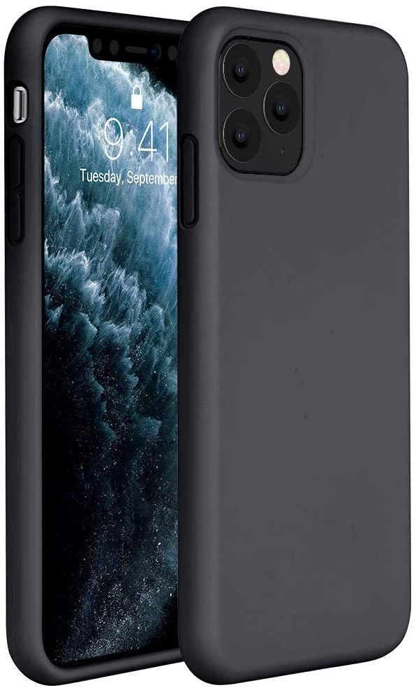 Evelatus Apple iPhone 11 Pro Max Premium Soft Touch Silikoninis dėklas Juodas