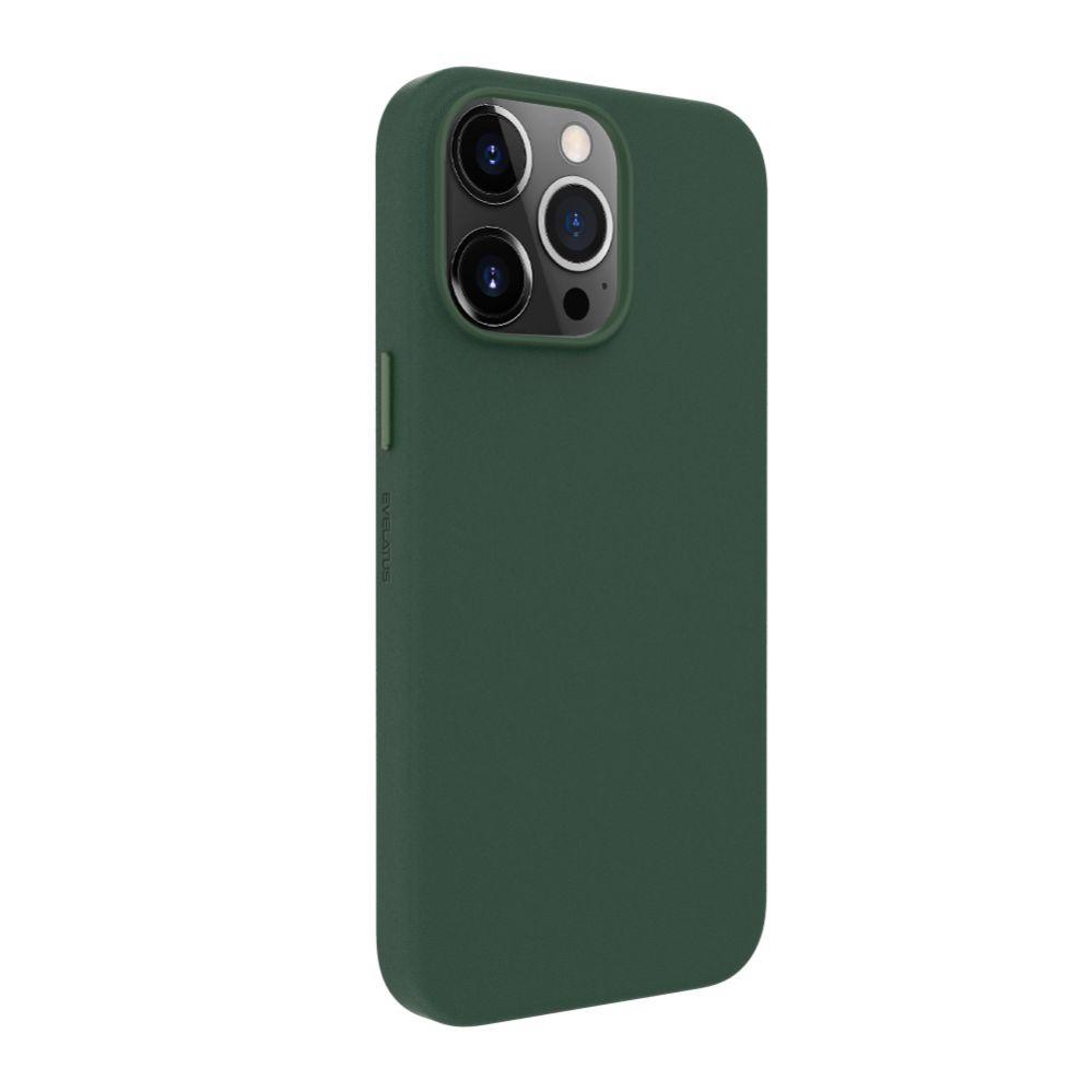 Dėklas Evelatus Apple iPhone 14 Pro Max Genuine Leather case with MagSafe Dark Žalias