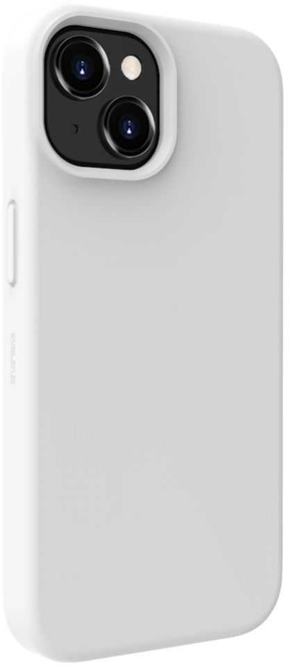 Dėklas Evelatus Premium Mīksta pieskāriena silikona aizmugures maks-apvalks priekš iPhone 15 Plus Balta