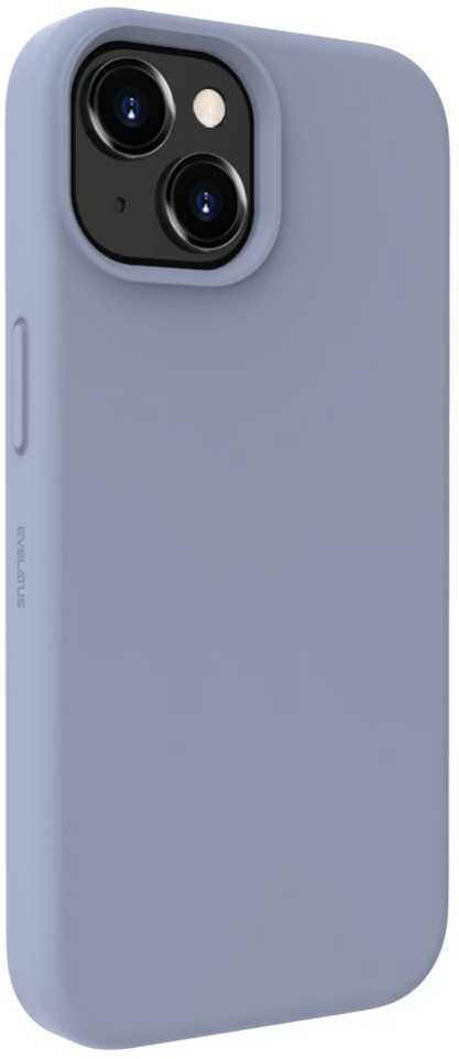 Evelatus Apple iPhone 15 Premium Soft Touch Silikoninis dėklas Lavender Gray