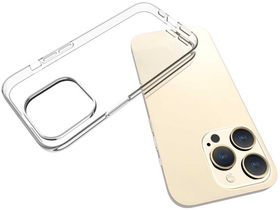 Evelatus Apple iPhone 15 Pro Clear Silikoninis dėklas 1.5mm TPU Transparent