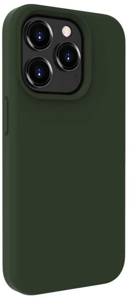 Evelatus Apple iPhone 15 Pro Max Premium Soft Touch Silikoninis dėklas Dark Olive