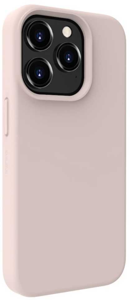 Evelatus Apple iPhone 15 Pro Premium Magsafe Soft Touch Silikoninis dėklas Rožinė Sand
