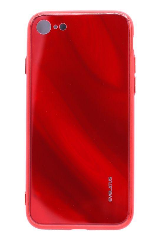 Evelatus Apple iPhone 7/8 Vanduo Ripple Gradient Color Anti-Explosion Tempered Glass Case Gradient Raudona-Juodas