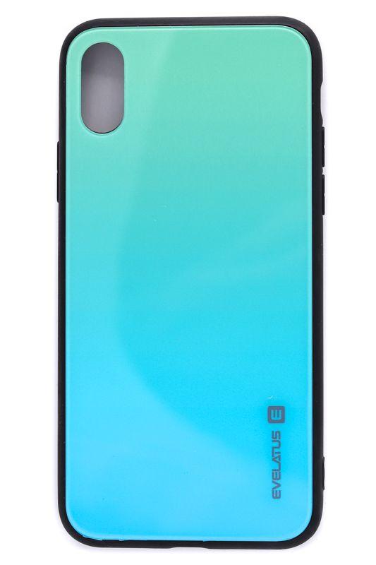Dėklas Evelatus Apple iPhone X/Xs Gradient Glass Case 6 Lagoon