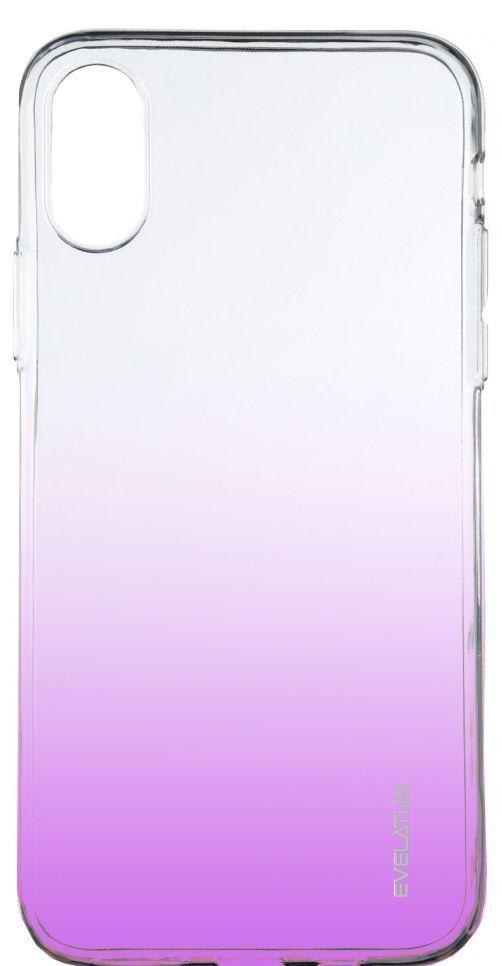 Dėklas Evelatus Apple iPhone X/XS Gradient TPU Case Violetinė