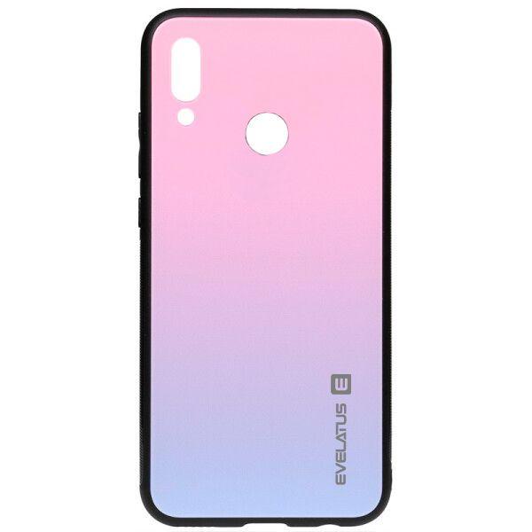 Dėklas Evelatus Huawei P Smart 2019 Gradient Glass Case 2 Bubble Gum