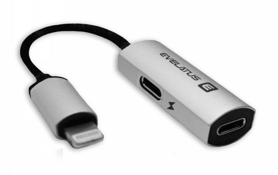 USB adapteris Evelatus Lightning į Lightning-x2 adapteris birių pakuočių VO2 SLV