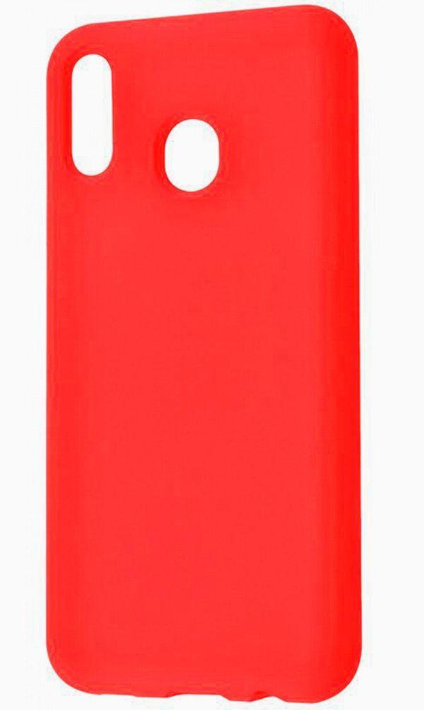 Evelatus Samsung A20E Nano Silikoninis dėklas Soft Touch TPU Raudona
