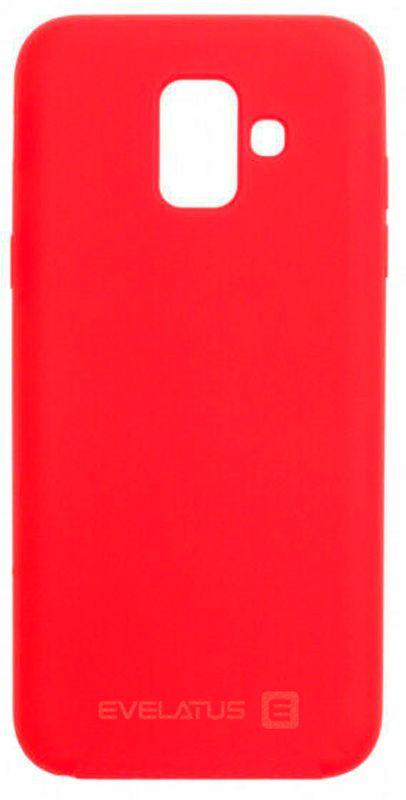 Evelatus Samsung A6 2018 Nano Silikoninis dėklas Soft Touch TPU Raudona