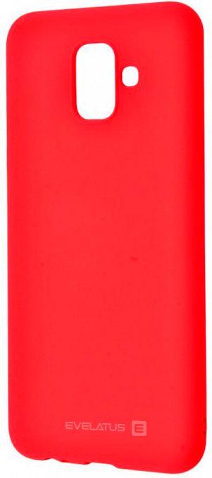 Evelatus Samsung A6 2018 Nano Silikoninis dėklas Soft Touch TPU Raudona