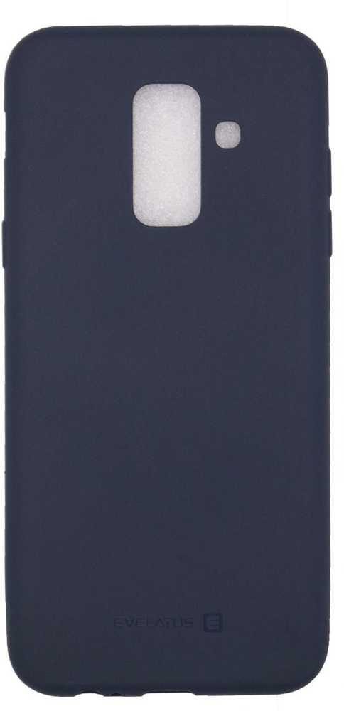 Evelatus Samsung Galaxy A6 Plus 2018 Nano Silikoninis dėklas Soft Touch TPU Midnight Mėlyna