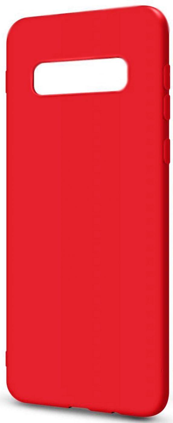 Evelatus Samsung Galaxy 10 Plus Premium Soft Touch Silikoninis dėklas Raudona