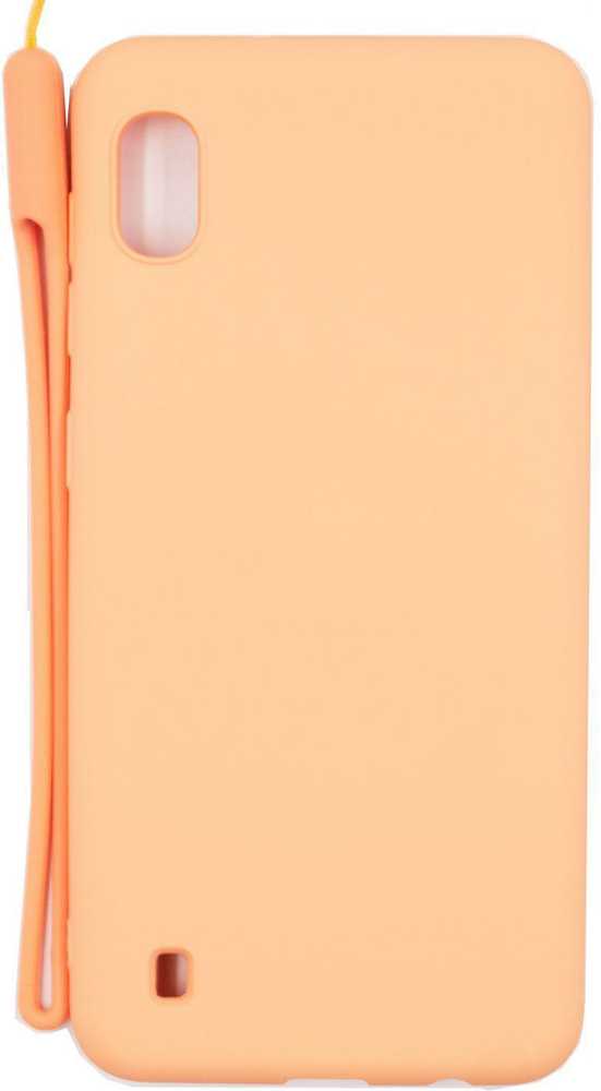 Evelatus Samsung Galaxy A10 Soft Touch Silikoninis dėklas with Strap Rožinė