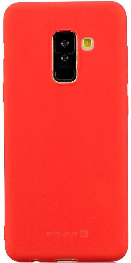 Evelatus Samsung Galaxy A6 Plus 2018 Nano Silikoninis dėklas Soft Touch TPU Raudona