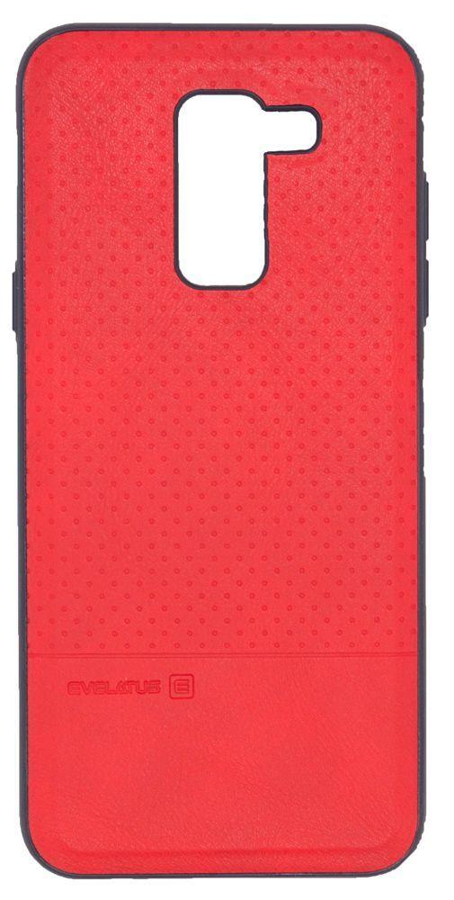 Dėklas Evelatus Samsung Galaxy A6 Plus 2018 TPU case 1 with metal plate (possible to use with magnet car holder) Raudona