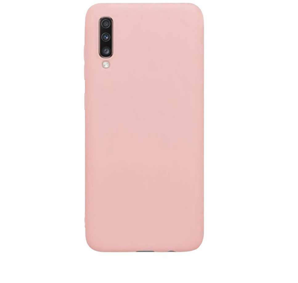 Evelatus Samsung Galaxy A70 Nano Silikoninis dėklas Soft Touch TPU rusvai gelsvas