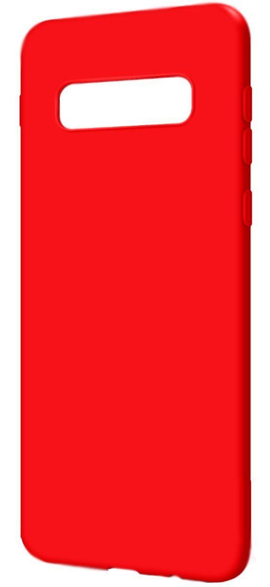 Evelatus Samsung Galaxy S10 Premium Soft Touch Silikoninis dėklas Raudona