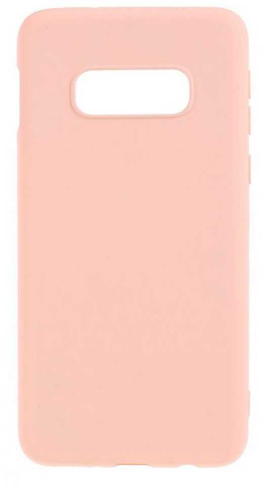 Evelatus Samsung Galaxy S10e Nano Silikoninis dėklas Soft Touch TPU rusvai gelsvas