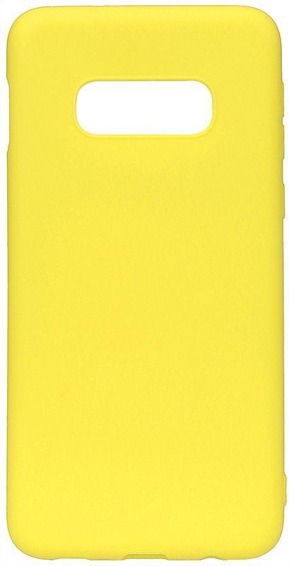 Evelatus Samsung Galaxy S10e Nano Silikoninis dėklas Soft Touch TPU Geltona