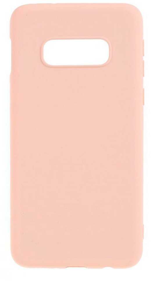 Evelatus Samsung Galaxy S10e Nano Silikoninis dėklas Soft Touch TPU rusvai gelsvas