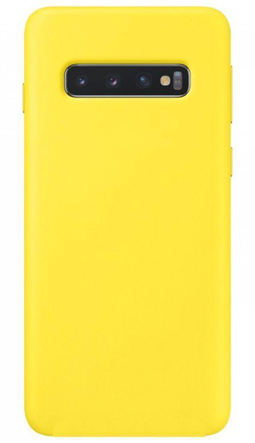 Evelatus Samsung Galaxy S10e Premium Soft Touch Silikoninis dėklas Light Geltona