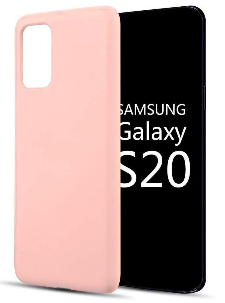 Evelatus Samsung Galaxy S20 Nano Silikoninis dėklas Soft Touch TPU rusvai gelsvas
