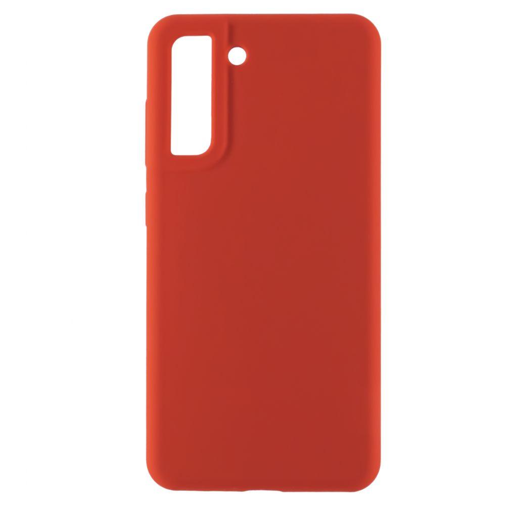 Evelatus Samsung Galaxy S21 FE Premium Soft Touch Silikoninis dėklas Chinese red