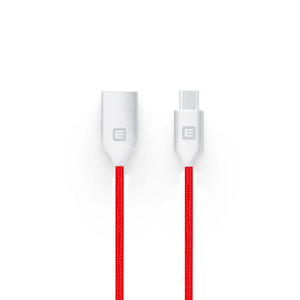 Evelatus - MicroUSB cable EDC04 Raudona