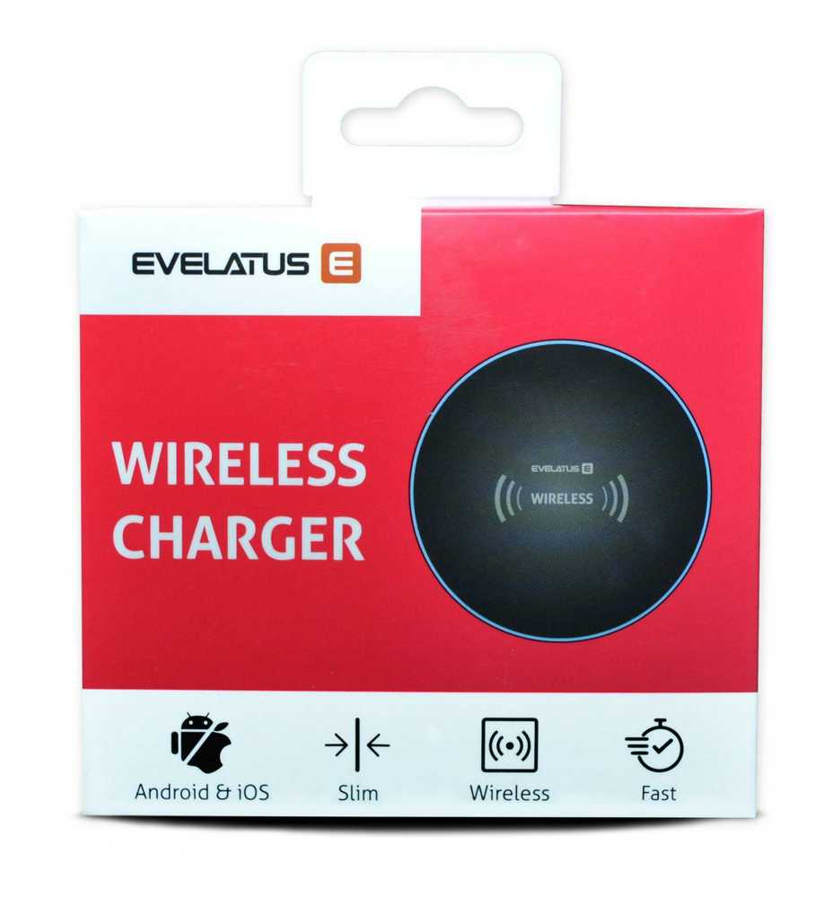 Evelatus Universal Wireless Charger EWC02 Juodas