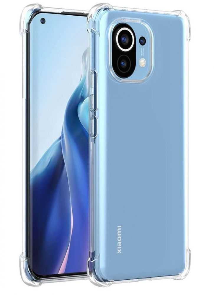 Evelatus Xiaomi Mi 11 Military Shockproof Silikoninis dėklas TPU Transparent