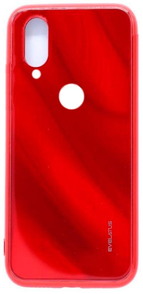 Evelatus Xiaomi Redmi 7 Vanduo Ripple Full Color Electroplating Tempered Glass Case Raudona