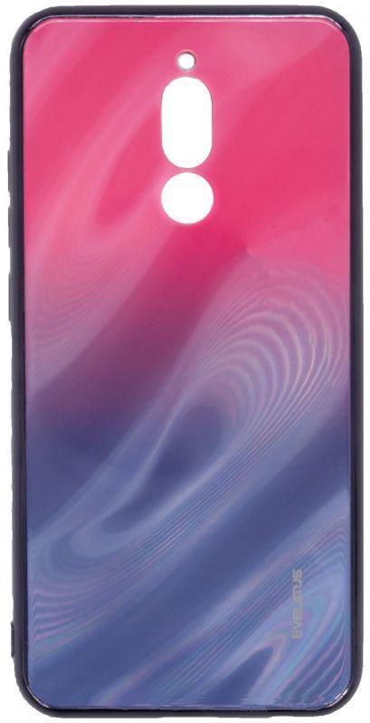 Evelatus Xiaomi Redmi 8 Vanduo Ripple Gradient Color Anti-Explosion Tempered Glass Case Gradient Rožinė-Violetinė