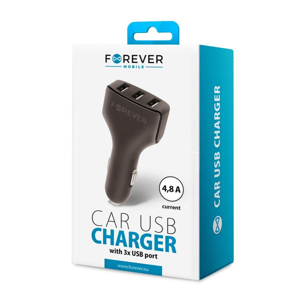 Įkroviklis Forever CC-05 3x USB-A 4.8 A (67843)
