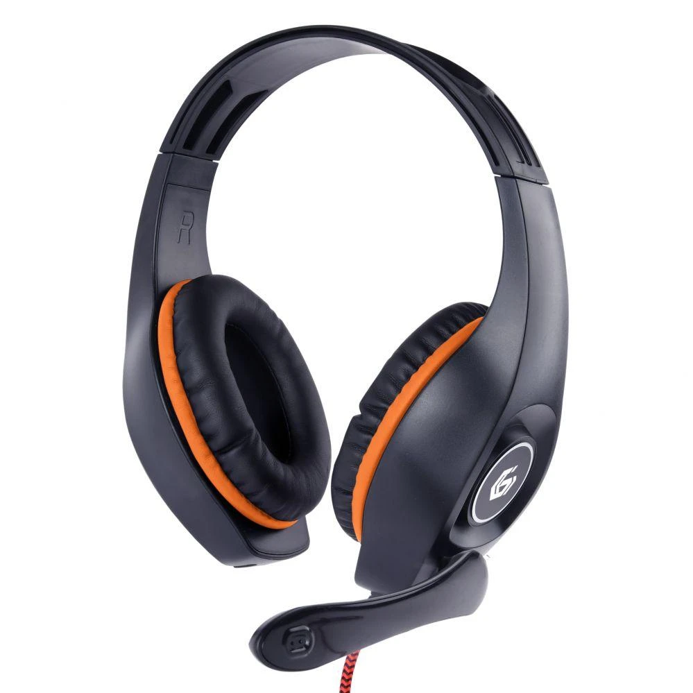 GEMBIRD žaidimams ausinės with garsumo valdymas oranžinis-juodas 3.5 mm