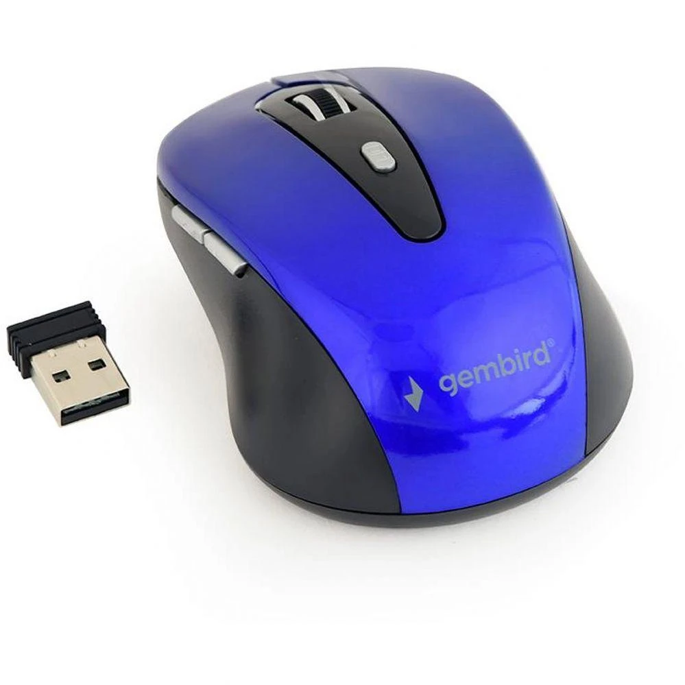 GEMBIRD MUSW-6B-01 Gembird Optinė belaidė pelė MUSW-6B-01, 1600 DPI, nano USB, juodas