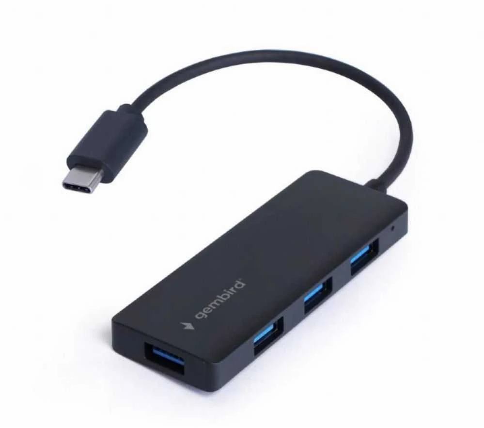 GEMBIRD 4 prievadų USB 3.1 Gen 1 Type-C HUB