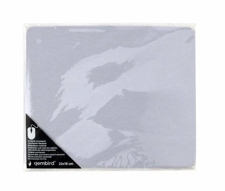 GEMBIRD Printable Pelės kilimėlis small 220x180mm baltas