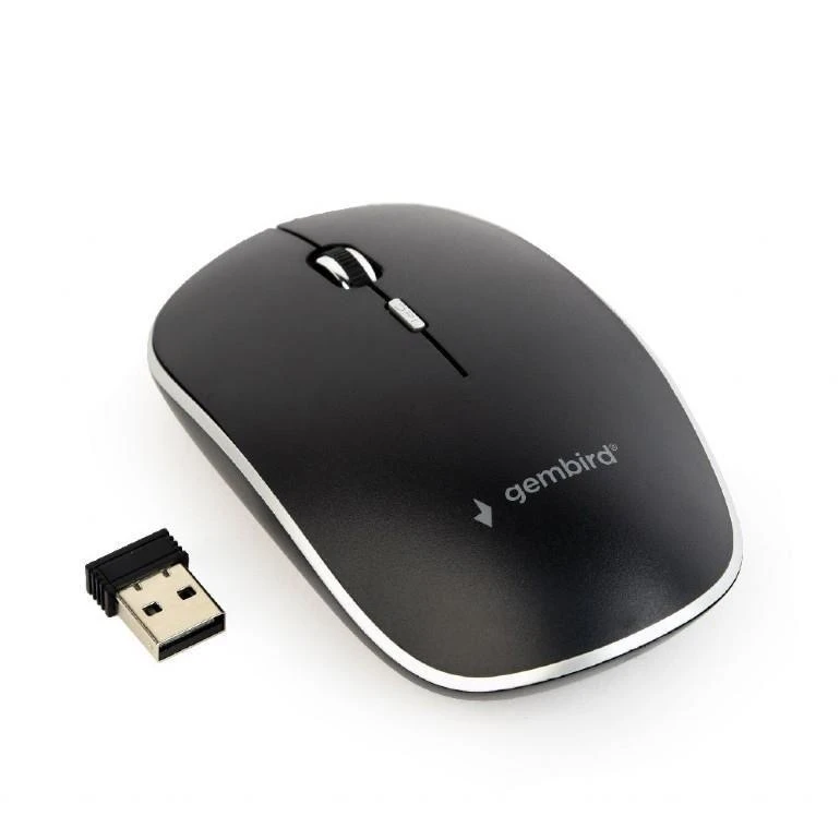 GEMBIRD MUSW-6B-01 Gembird Optinė belaidė pelė MUSW-6B-01, 1600 DPI, nano USB, juodas