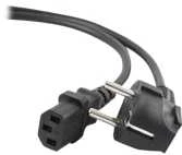 Gembird Cablexpert | PC-186-VDE-3M maitinimo laidas (C13), VDE sertifikuotas, 3 m | Juodas