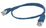 Gembird Cablexpert | PP12-0.5M/B | Mėlyna RJ-45 | RJ-45