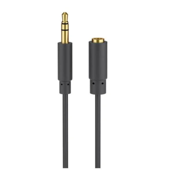 Goobay 3,5 mm AUX prailginimo laidas su auksiniu kontaktu