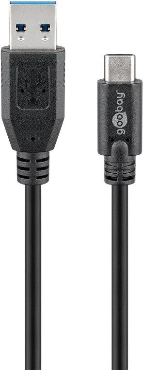 Goobay | Sinchronizavimas ir įkrovimas Super Speed | 73141 | USB-C į USB A USB -C | A tipo USB 3.0 (vyriškas)