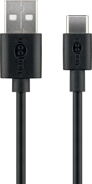 Goobay | USB-C įkrovimo ir sinchronizavimo kabelis (USB-A > USB-C) | 59124 | USB 2.0 kištukas (A tipas)
