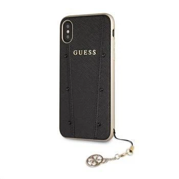 Dėklas Guess iPhone XR Guess Kaia Hard Case Juodas