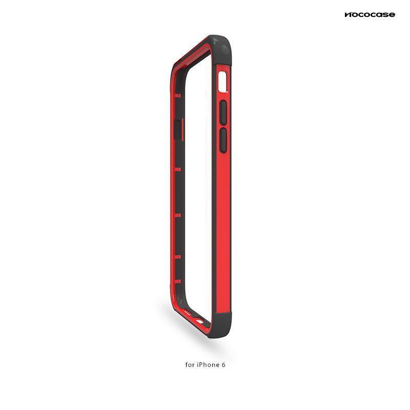 Dėklas Hoco Apple iPhone 6 Coupe Series Double-Color Bracket bumper Raudona